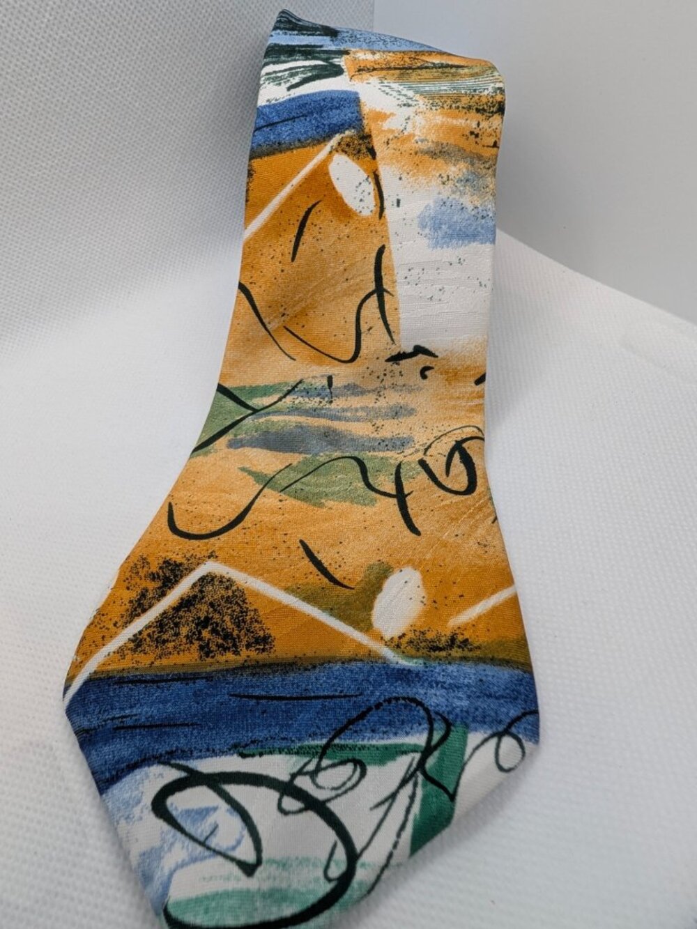Policy Men's Tie Colorful Abstract Art